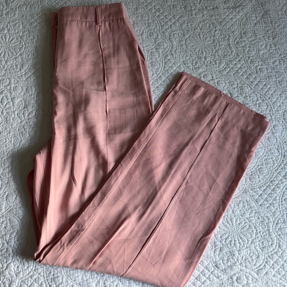 Princess Polly Light Pink Wide Leg Trouser